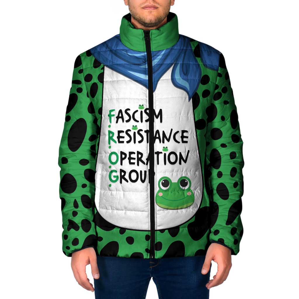 Portland Frog Protest Padded Jacket Frog Costume Style - Wonder Print Shop