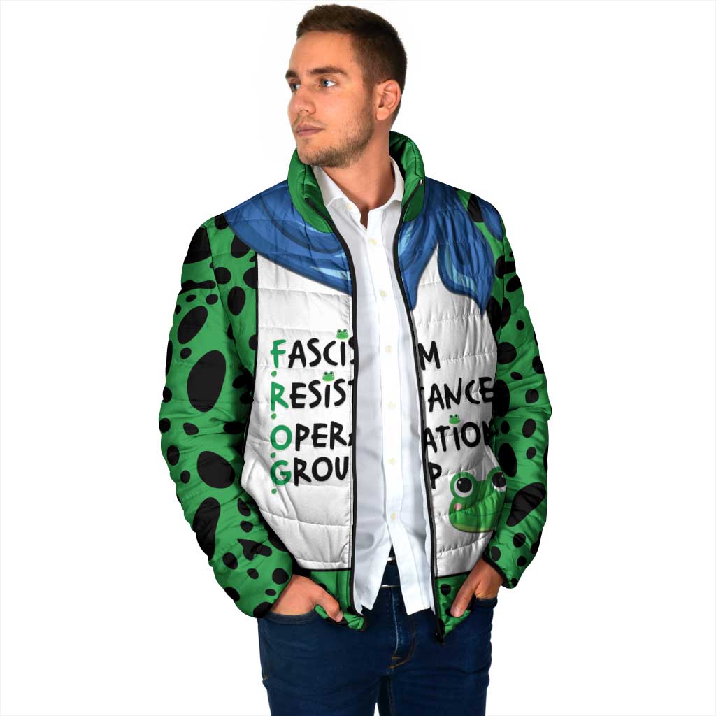 Portland Frog Protest Padded Jacket Frog Costume Style - Wonder Print Shop