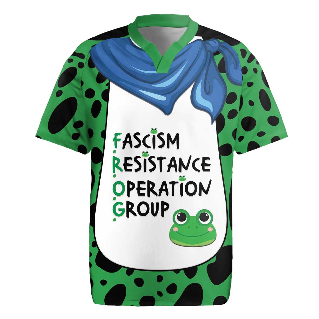 Portland Frog Protest Rugby Jersey Frog Costume Style - Wonder Print Shop