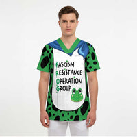 Portland Frog Protest Scrub Top Frog Costume Style - Wonder Print Shop