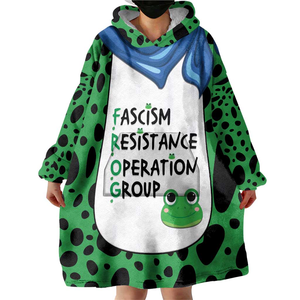 Portland Frog Protest Wearable Blanket Hoodie Frog Costume Style - Wonder Print Shop
