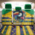 Brazil Christmas Back Car Seat Cover Toco Toucan Flag Style - Wonder Print Shop