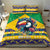 Brazil Christmas Bedding Set Toco Toucan Flag Style - Wonder Print Shop