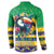 Brazil Christmas Button Sweatshirt Toco Toucan Flag Style - Wonder Print Shop