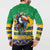Brazil Christmas Button Sweatshirt Toco Toucan Flag Style - Wonder Print Shop