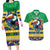 Brazil Christmas Couples Matching Long Sleeve Bodycon Dress and Hawaiian Shirt Toco Toucan Flag Style - Wonder Print Shop