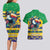 Brazil Christmas Couples Matching Long Sleeve Bodycon Dress and Hawaiian Shirt Toco Toucan Flag Style - Wonder Print Shop