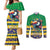 Brazil Christmas Couples Matching Mermaid Dress and Long Sleeve Button Shirt Toco Toucan Flag Style