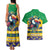 Brazil Christmas Couples Matching Tank Maxi Dress and Hawaiian Shirt Toco Toucan Flag Style - Wonder Print Shop