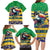 Brazil Christmas Family Matching Long Sleeve Bodycon Dress and Hawaiian Shirt Toco Toucan Flag Style - Wonder Print Shop