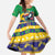 Brazil Christmas Family Matching Mermaid Dress and Hawaiian Shirt Toco Toucan Flag Style - Wonder Print Shop