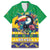 Brazil Christmas Family Matching Off The Shoulder Long Sleeve Dress and Hawaiian Shirt Toco Toucan Flag Style - Wonder Print Shop