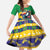 Brazil Christmas Family Matching Off Shoulder Maxi Dress and Hawaiian Shirt Toco Toucan Flag Style - Wonder Print Shop