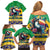Brazil Christmas Family Matching Off Shoulder Short Dress and Hawaiian Shirt Toco Toucan Flag Style - Wonder Print Shop