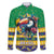 Brazil Christmas Family Matching Off Shoulder Short Dress and Hawaiian Shirt Toco Toucan Flag Style - Wonder Print Shop