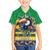 Brazil Christmas Family Matching Off Shoulder Short Dress and Hawaiian Shirt Toco Toucan Flag Style - Wonder Print Shop