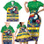 Brazil Christmas Family Matching Short Sleeve Bodycon Dress and Hawaiian Shirt Toco Toucan Flag Style - Wonder Print Shop