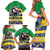 Brazil Christmas Family Matching Short Sleeve Bodycon Dress and Hawaiian Shirt Toco Toucan Flag Style - Wonder Print Shop