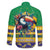 Brazil Christmas Family Matching Short Sleeve Bodycon Dress and Hawaiian Shirt Toco Toucan Flag Style - Wonder Print Shop