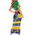Brazil Christmas Family Matching Short Sleeve Bodycon Dress and Hawaiian Shirt Toco Toucan Flag Style - Wonder Print Shop