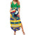 Brazil Christmas Family Matching Summer Maxi Dress and Hawaiian Shirt Toco Toucan Flag Style - Wonder Print Shop