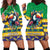Brazil Christmas Hoodie Dress Toco Toucan Flag Style - Wonder Print Shop