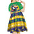 Brazil Christmas Kid Short Sleeve Dress Toco Toucan Flag Style - Wonder Print Shop