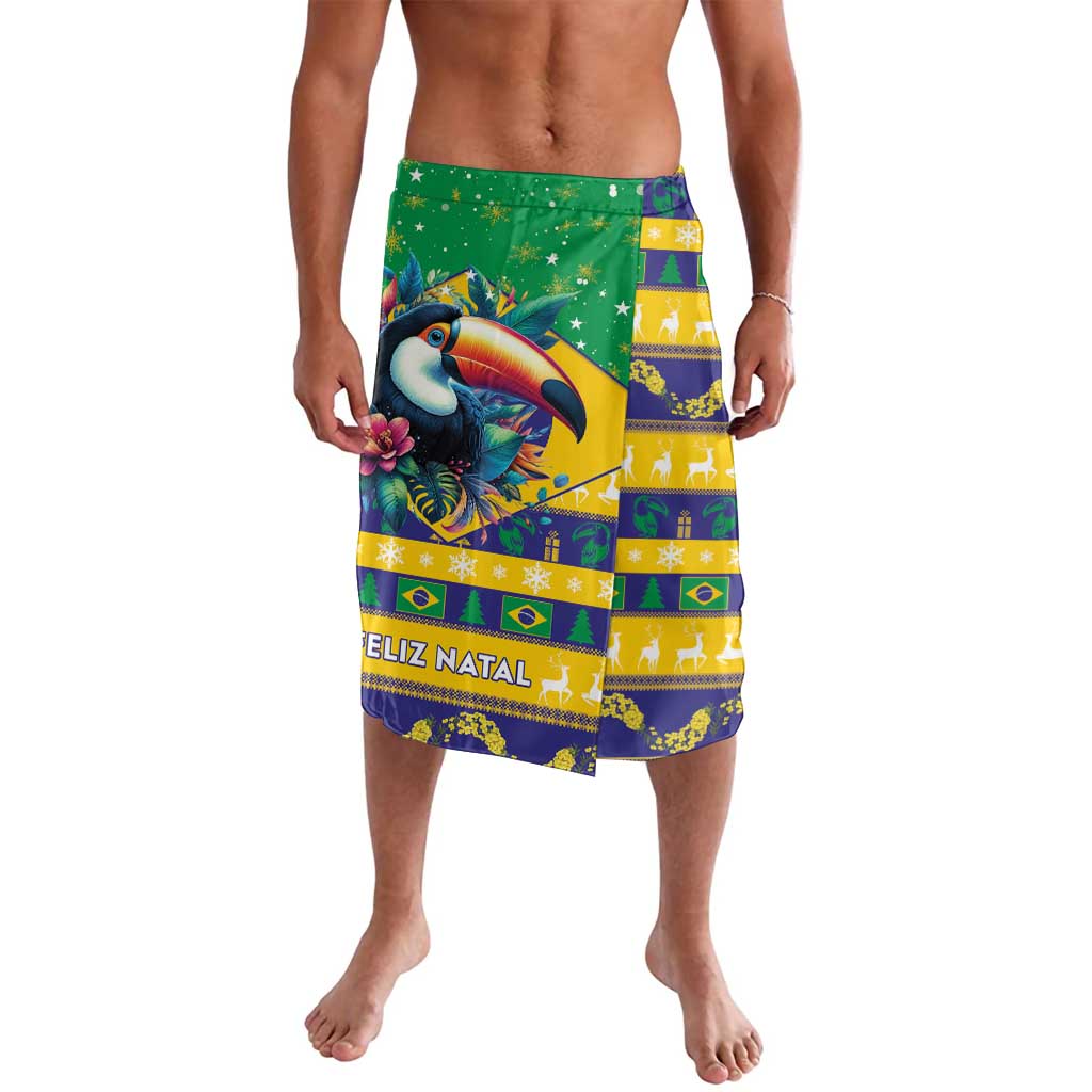 Brazil Christmas Lavalava Toco Toucan Flag Style - Wonder Print Shop