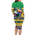Brazil Christmas Long Sleeve Bodycon Dress Toco Toucan Flag Style - Wonder Print Shop