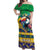 Brazil Christmas Off Shoulder Maxi Dress Toco Toucan Flag Style - Wonder Print Shop