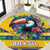 Brazil Christmas Round Carpet Toco Toucan Flag Style
