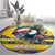 Brazil Christmas Round Carpet Toco Toucan Flag Style