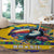 Brazil Christmas Round Carpet Toco Toucan Flag Style