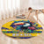 Brazil Christmas Round Carpet Toco Toucan Flag Style