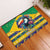 Brazil Christmas Rubber Doormat Toco Toucan Flag Style - Wonder Print Shop