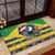 Brazil Christmas Rubber Doormat Toco Toucan Flag Style - Wonder Print Shop