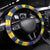 Brazil Christmas Steering Wheel Cover Toco Toucan Flag Style - Wonder Print Shop