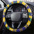 Brazil Christmas Steering Wheel Cover Toco Toucan Flag Style - Wonder Print Shop