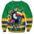 Brazil Christmas Sweatshirt Toco Toucan Flag Style - Wonder Print Shop