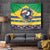Brazil Christmas Tapestry Toco Toucan Flag Style - Wonder Print Shop