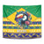 Brazil Christmas Tapestry Toco Toucan Flag Style - Wonder Print Shop
