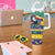 Brazil Christmas Tumbler With Handle Toco Toucan Flag Style - Wonder Print Shop