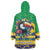 Brazil Christmas Wearable Blanket Hoodie Toco Toucan Flag Style - Wonder Print Shop