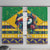 Brazil Christmas Window Curtain Toco Toucan Flag Style - Wonder Print Shop
