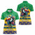 Brazil Christmas Women Polo Shirt Toco Toucan Flag Style - Wonder Print Shop