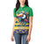 Brazil Christmas Women Polo Shirt Toco Toucan Flag Style - Wonder Print Shop
