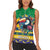 Brazil Christmas Women Sleeveless Polo Shirt Toco Toucan Flag Style - Wonder Print Shop