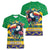 Brazil Christmas Women V-Neck T-Shirt Toco Toucan Flag Style - Wonder Print Shop