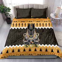Ancient Egyptian Christmas Bedding Set Anubis Eid Milad Majid - Wonder Print Shop