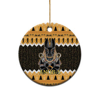 Ancient Egyptian Christmas Ceramic Ornament Anubis Eid Milad Majid - Wonder Print Shop